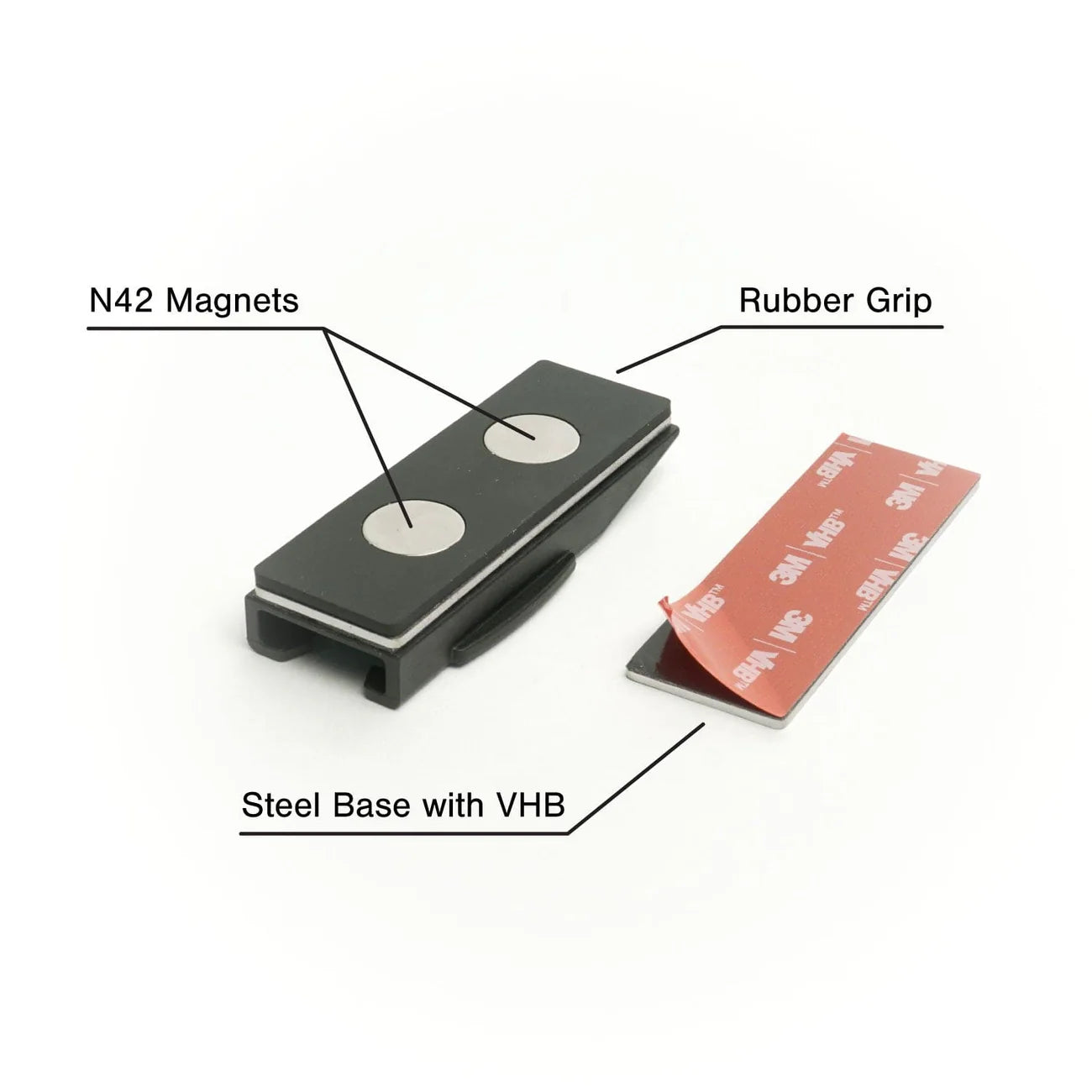 shredlights flat sticky magnet + base